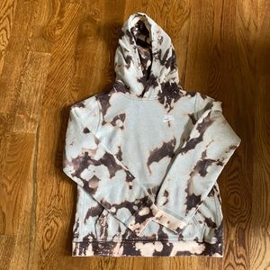 bleach dyed nike hoodie